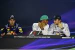 Gallerie: Sebastian Vettel (Red Bull), Lewis Hamilton (Mercedes) und Nico Rosberg (Mercedes)