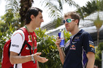 Foto zur News: Sebastian Vettel (Red Bull) und Pedro de la Rosa