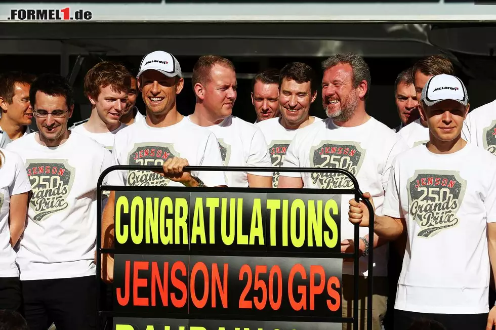 Foto zur News: Jenson Button fuhr im McLaren übrigens seinen 250. Grand Prix, für die Formel 1 war es der 900. Grand Prix.