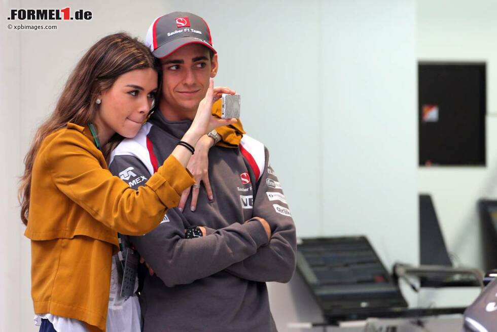 Foto zur News: Esteban Gutierrez (Sauber) mit seiner Freundin