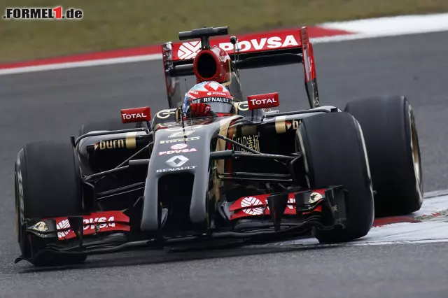 ...Romain Grosjean, der als Neunter im Lotus 1,222 Sekunden Rückstand hatte. Foto zur News: ...Romain Grosjean, der als Neunter im Lotus 1,222 Sekunden Rückstand hatte.