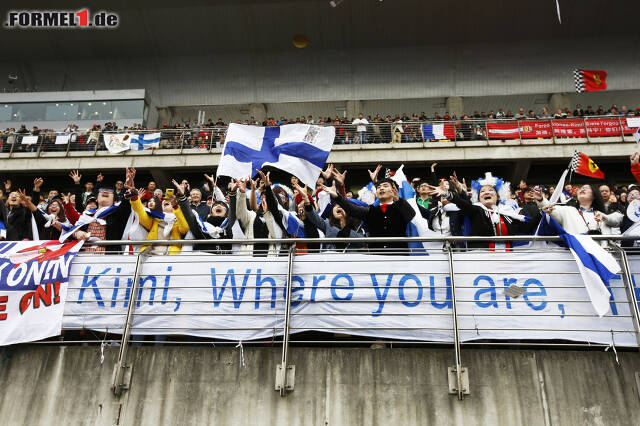 Foto zur News: Auch wenn der Finne derzeit nicht um Siege fahren kann, die Fans halte zu ihm - auch in China.