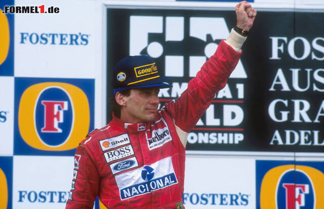 Foto zur News: Einen roten Rennanzug hat Ayrton Senna einige Jahre lang getragen - allerdings den von McLaren.
