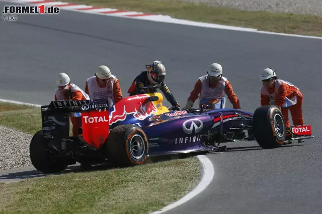 Nach vier Runden war der Champion am Vormittag mit einem Kurzschluss stehen geblieben. Foto zur News: Nach vier Runden war der Champion am Vormittag mit einem Kurzschluss stehen geblieben.