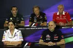 Foto zur News: Cyril Abiteboul, John Booth, Monisha Kaltenborn und Franz Tost