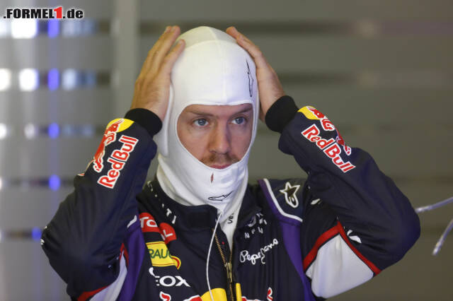 Foto zur News: Schreck lass nach: Sebastian Vettel hat wieder einen Technikdefekt erlitten...