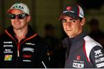 Foto zur News: Esteban Gutierrez (Sauber) und Nico Rosberg (Mercedes)