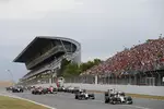 Gallerie: Lewis Hamilton (Mercedes), Nico Rosberg (Mercedes), Valtteri Bottas (Williams), Romain Grosjean (Lotus), Daniel Ricciardo (Red Bull), Fernando Alonso (Ferrari) und Kimi Räikkönen (Ferrari)