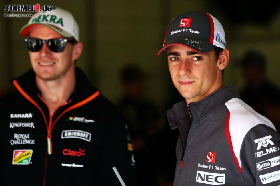 Foto zur News: Esteban Gutierrez (Sauber) und Nico Rosberg (Mercedes)