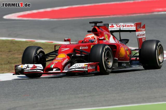 Foto zur News: Kimi Räikkönen fuhr mit dem Ferrari auf den dritten Rang.