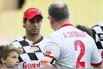 Foto zur News: Sergio Perez (Force India) und Fürst Albert