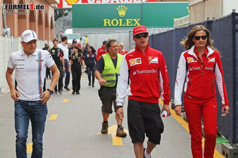 Foto zur News: Valtteri Bottas (Williams) und Kimi Räikkönen (Ferrari)