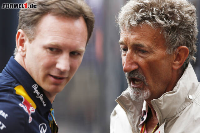 Foto zur News: Eddie Jordan mit Christian Horner (Infiniti Red Bull Racing)