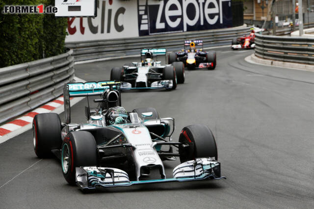 Nico Rosberg fuhr in Monte Carlo einem lupenreinen Start-Ziel-Sieg entgegen. Nico Rosberg fuhr in Monte Carlo einem lupenreinen Start-Ziel-Sieg entgegen.
