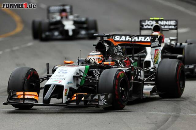Foto zur News: Nico Hülkenberg konnte die beiden McLaren mehrere Runden hinter sich halten