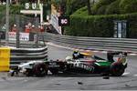 Foto zur News: Sergio Perez (Force India) kam im Rennen nicht sehr weit