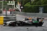 Foto zur News: Sergio Perez (Force India) kam im Rennen nicht sehr weit