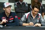 Foto zur News: Daniil Kwjat (Toro Rosso) und Esteban Gutierrez (Sauber)