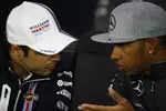 Foto zur News: Lewis Hamilton (Mercedes) und Felipe Massa (Williams)