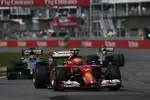 Gallerie: Kimi Räikkönen (Ferrari) und Jenson Button (McLaren)