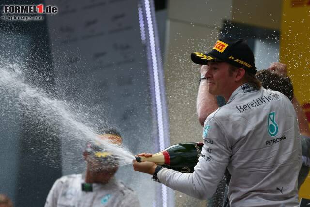 Foto zur News: Nico Rosberg stand bisher in jedem Saisonrennen auf dem Podium und schnappte sich seinen dritten Sieg im Jahr 2014.