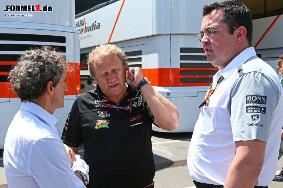Foto zur News: Alain Prost und Eric Boullier