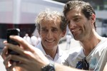 Foto zur News: Selfie-Alarm: Alain Prost und Mark Webber (Porsche)