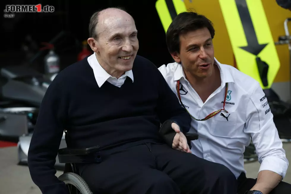 Foto zur News: Frank Williams und Toto Wolff