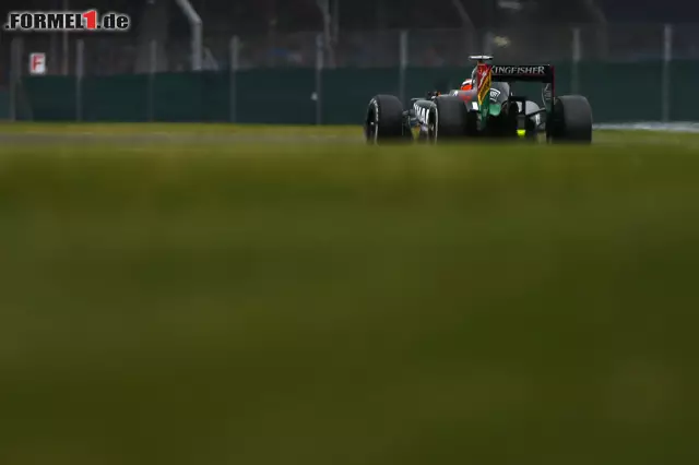 Für Nico Hülkenberg (Force India) gab es auf Rang acht immerhin noch ein paar Punkte. Foto zur News: Für Nico Hülkenberg (Force India) gab es auf Rang acht immerhin noch ein paar Punkte.