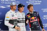 Gallerie: Jenson Button (McLaren), Nico Rosberg (Mercedes) und Sebastian Vettel (Red Bull)