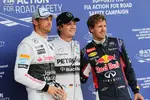 Gallerie: Jenson Button (McLaren), Nico Rosberg (Mercedes) und Sebastian Vettel (Red Bull)