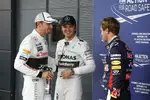 Gallerie: Nico Rosberg (Mercedes), Sebastian Vettel (Red Bull) und Jenson Button (McLaren)