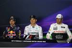 Gallerie: Sebastian Vettel (Red Bull), Nico Rosberg (Mercedes) und Jenson Button (McLaren)
