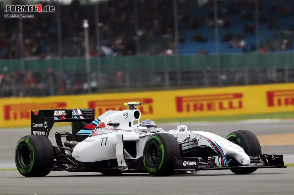 Foto zur News: Stark: Vallteri Bottas (Williams) stand als Zweiter nach seinem Podestbesuch in Österreich schon wieder auf dem Siegertreppchen.