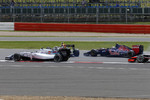 Foto zur News: Valtteri Bottas (Williams), Jean-Eric Vergne (Toro Rosso) und Sergio Perez (Force India)