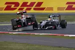 Foto zur News: Esteban Gutierrez (Sauber) rammt Pastor Maldonado (Lotus)