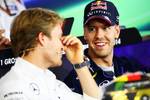 Gallerie: Nico Rosberg (Mercedes) und Sebastian Vettel (Red Bull)