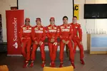 Foto zur News: Marc Gene, Kimi Räikkönen (Ferrari), Fernando Alonso (Ferrari) und Jules Bianchi (Marussia)