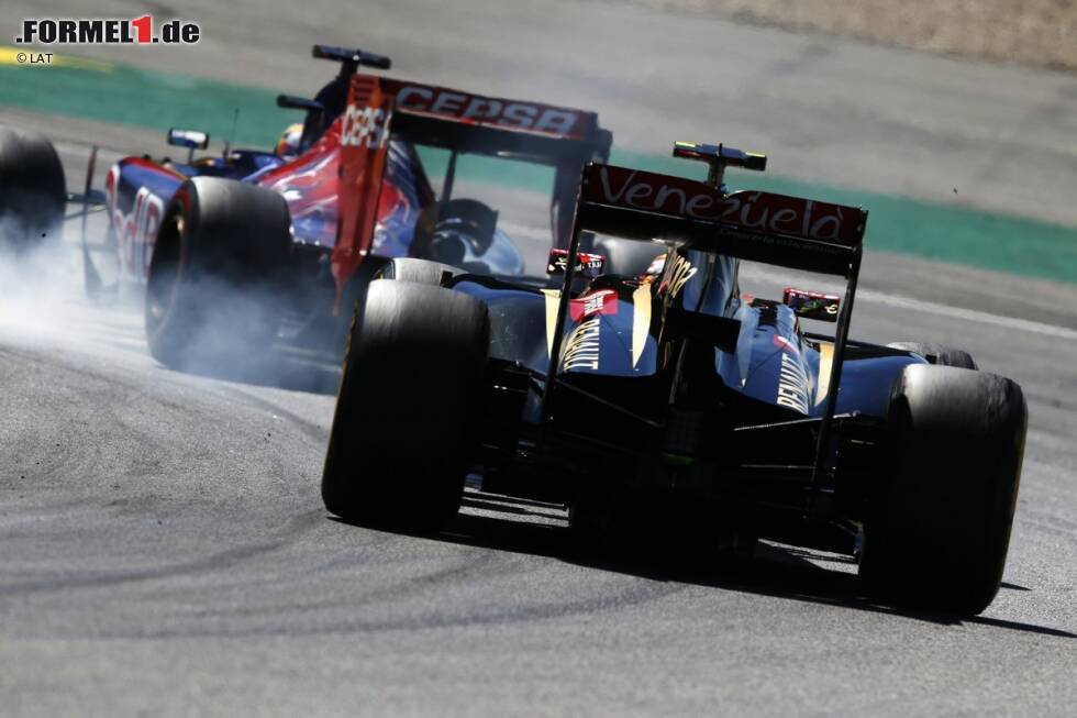 Foto zur News: Jean-Eric Vergne (Toro Rosso) und Pastor Maldonado (Lotus)