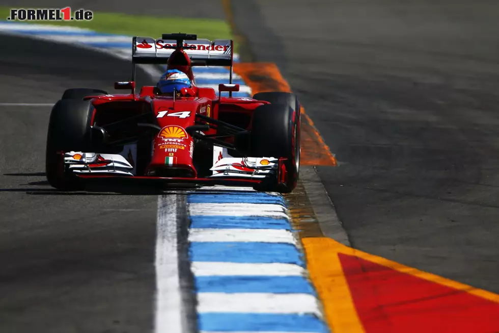 Foto zur News: Immerhin konnte der Heppenheimer Fernando Alonso im Ferrari hinter sich lassen, der ganz schön Druck machte.