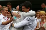 Foto zur News: Nico Rosberg (Mercedes) und Toto Wolff