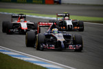 Foto zur News: Jean-Eric Vergne (Toro Rosso), Jules Bianchi (Marussia) und Sergio Perez (Force India)