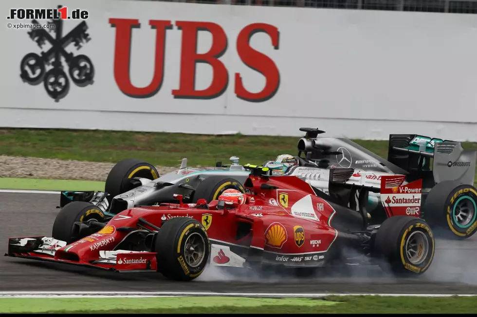 Foto zur News: Kimi Räikkönen hatte einige harte Duelle und musste sich am Ende mit dem elften Rang zufrieden geben.