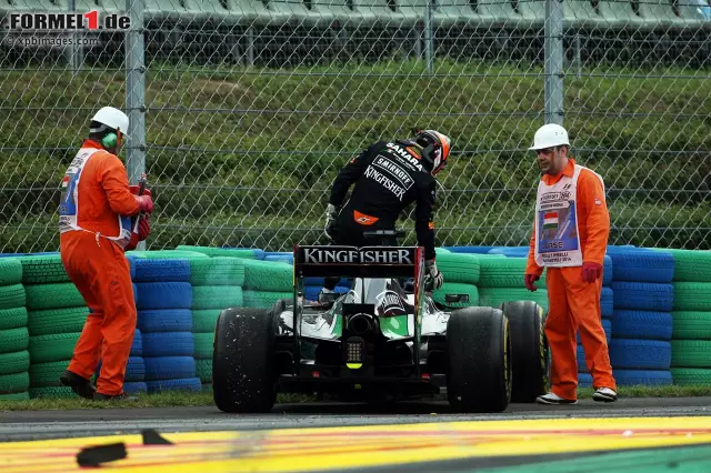 Foto zur News: Für Nico Hülkenberg war das Rennen nach einer Teamkollision früh gelaufen