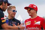 Foto zur News: Jean-Eric Vergne (Toro Rosso), Sebastian Vettel (Red Bull) und Kimi Räikkönen (Ferrari)