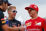 Foto zur News: Jean-Eric Vergne (Toro Rosso), Sebastian Vettel (Red Bull) und Kimi Räikkönen (Ferrari)