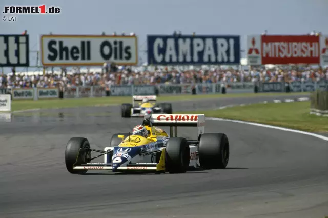 Foto zur News: Triumph durch k.o.: Piquet wird dank Mansells Unfall in Suzuka Champion