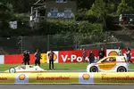 Foto zur News: Fernando Alonso (Ferrari) und Kimi Räikkönen (Ferrari) bei der Shell-Eco-Challenge