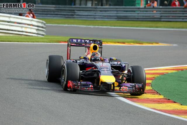 Foto zur News: Sebastian Vettel konnte am Freitag in Belgien nur elf Runden absolvieren