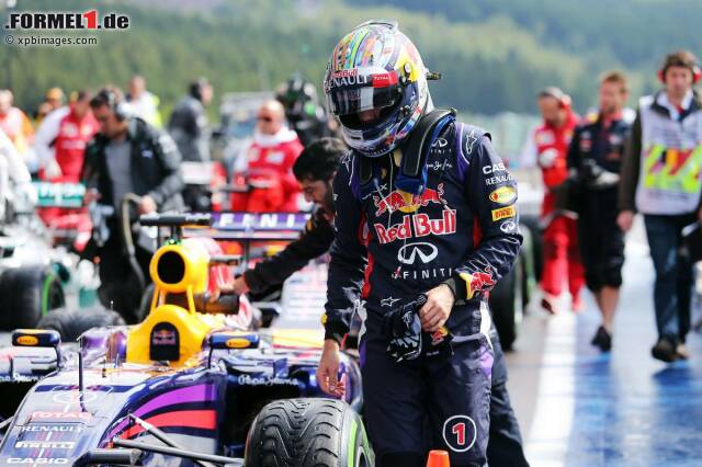 Foto zur News: Sebastian Vettel stellte seinen Red Bull bei schwierigen Bedingungen auf Rang drei